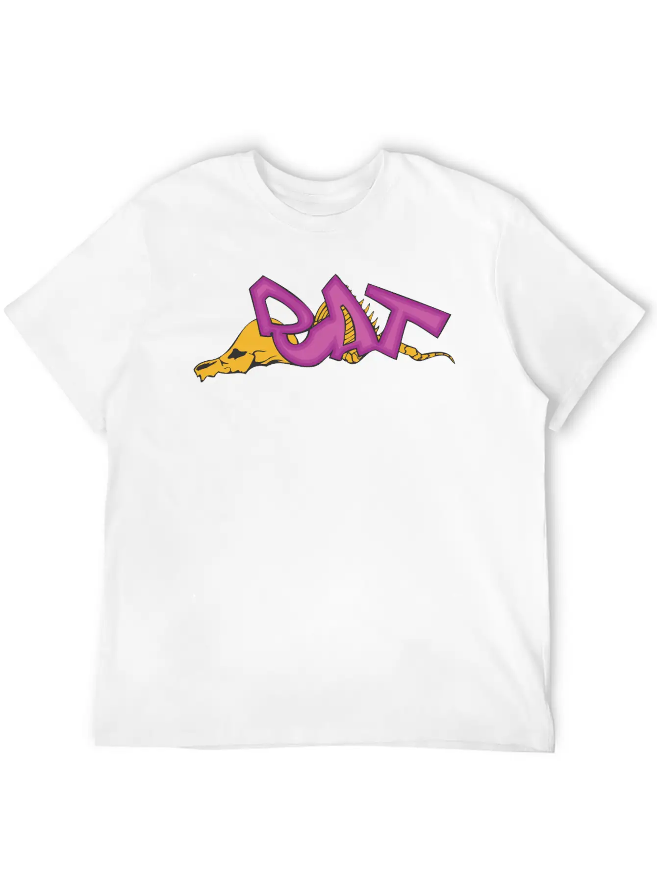 Rat_graffiti Basic Graphic T-Shirt – Daily Comfort In Soft Cotton