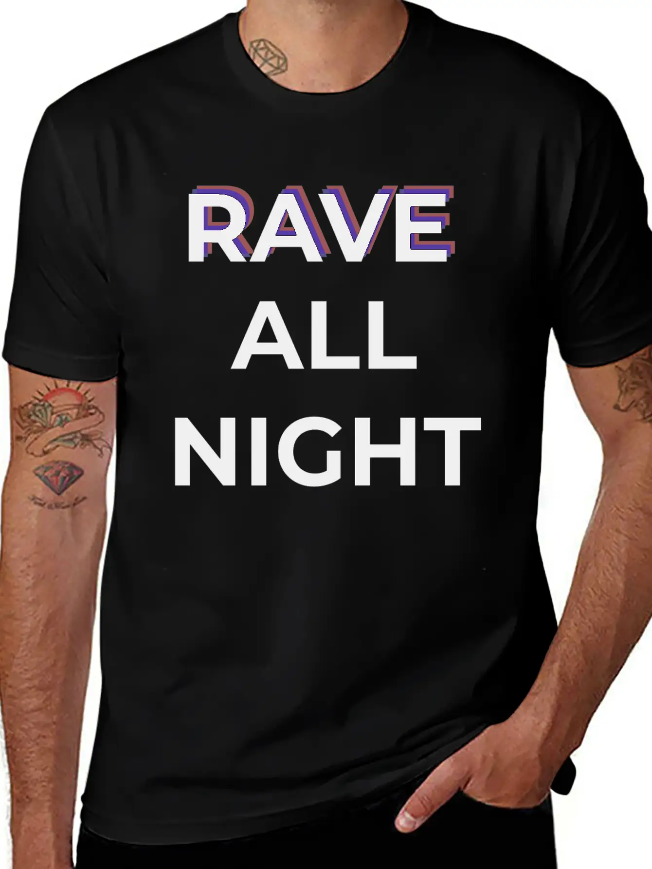 Rave All Night Classic Cotton Tee – Unisex Comfort For Any Season