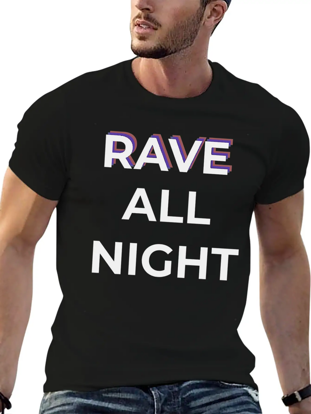 Rave All Night Classic Cotton Tee – Unisex Comfort For Any Season