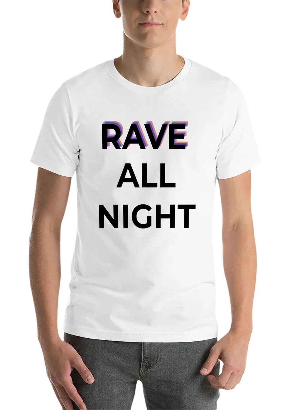 Rave All Night Classic Cotton Tee – Unisex Comfort For Any Season