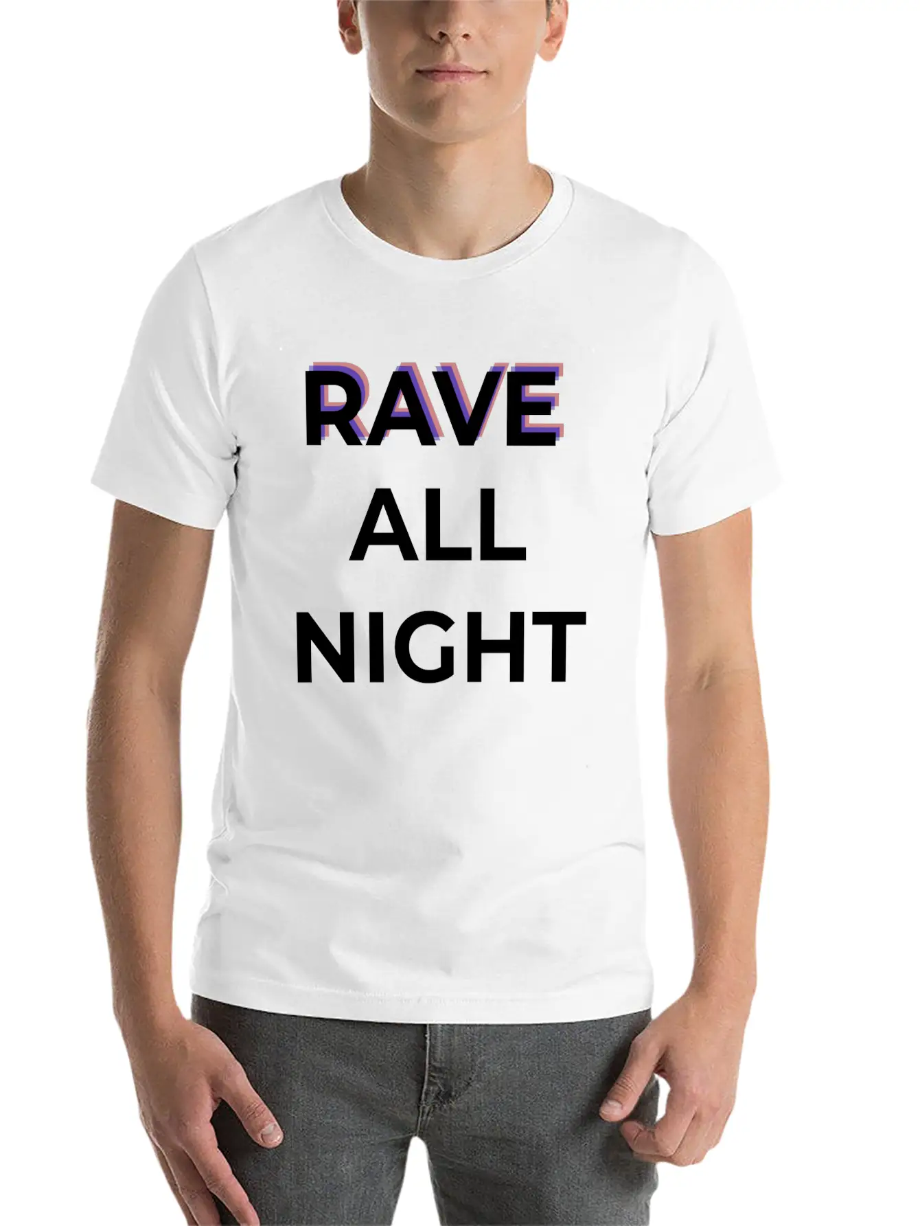 Rave All Night Classic Cotton Tee – Unisex Comfort For Any Season