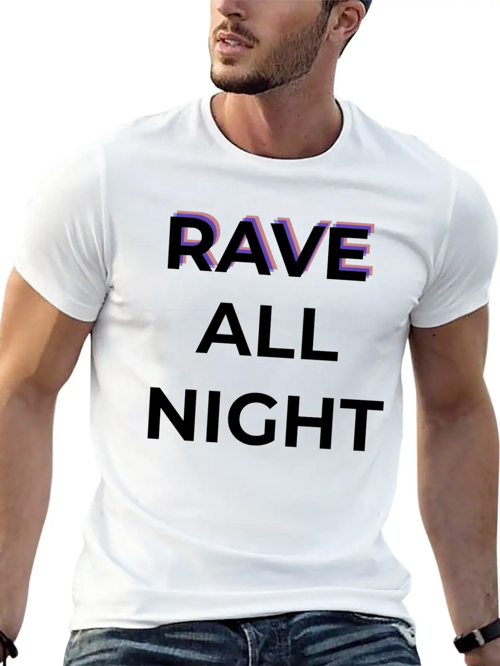 Rave All Night Classic Cotton Tee – Unisex Comfort For Any Season
