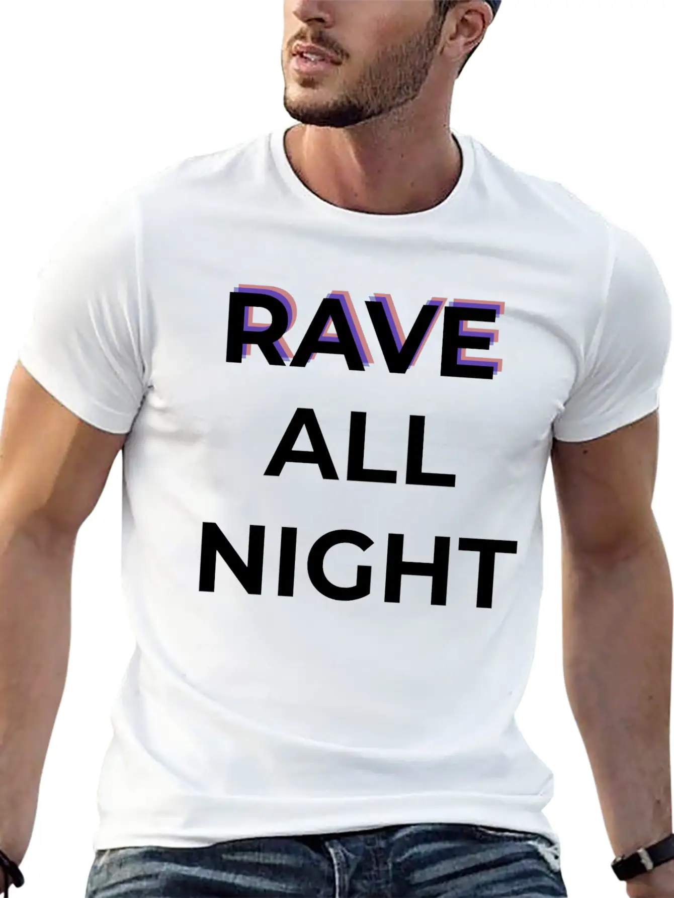 Rave All Night Classic Cotton Tee – Unisex Comfort For Any Season