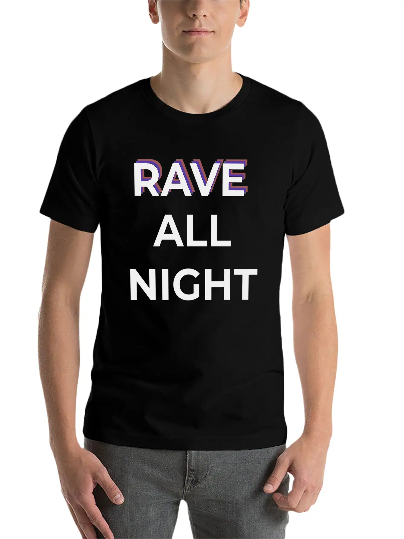 Rave All Night Classic Cotton Tee – Unisex Comfort For Any Season