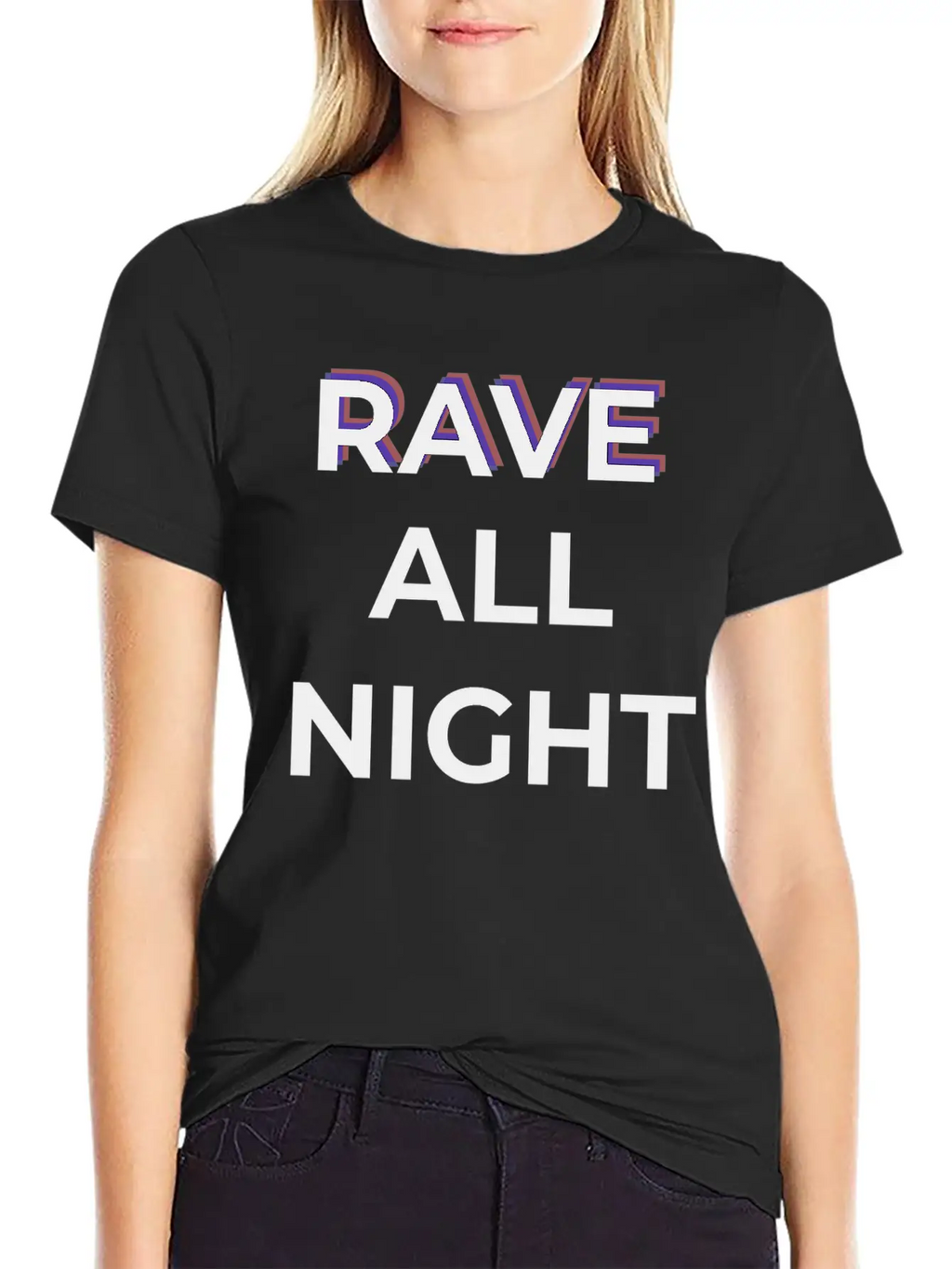 Rave All Night Classic Cotton Tee – Unisex Comfort For Any Season
