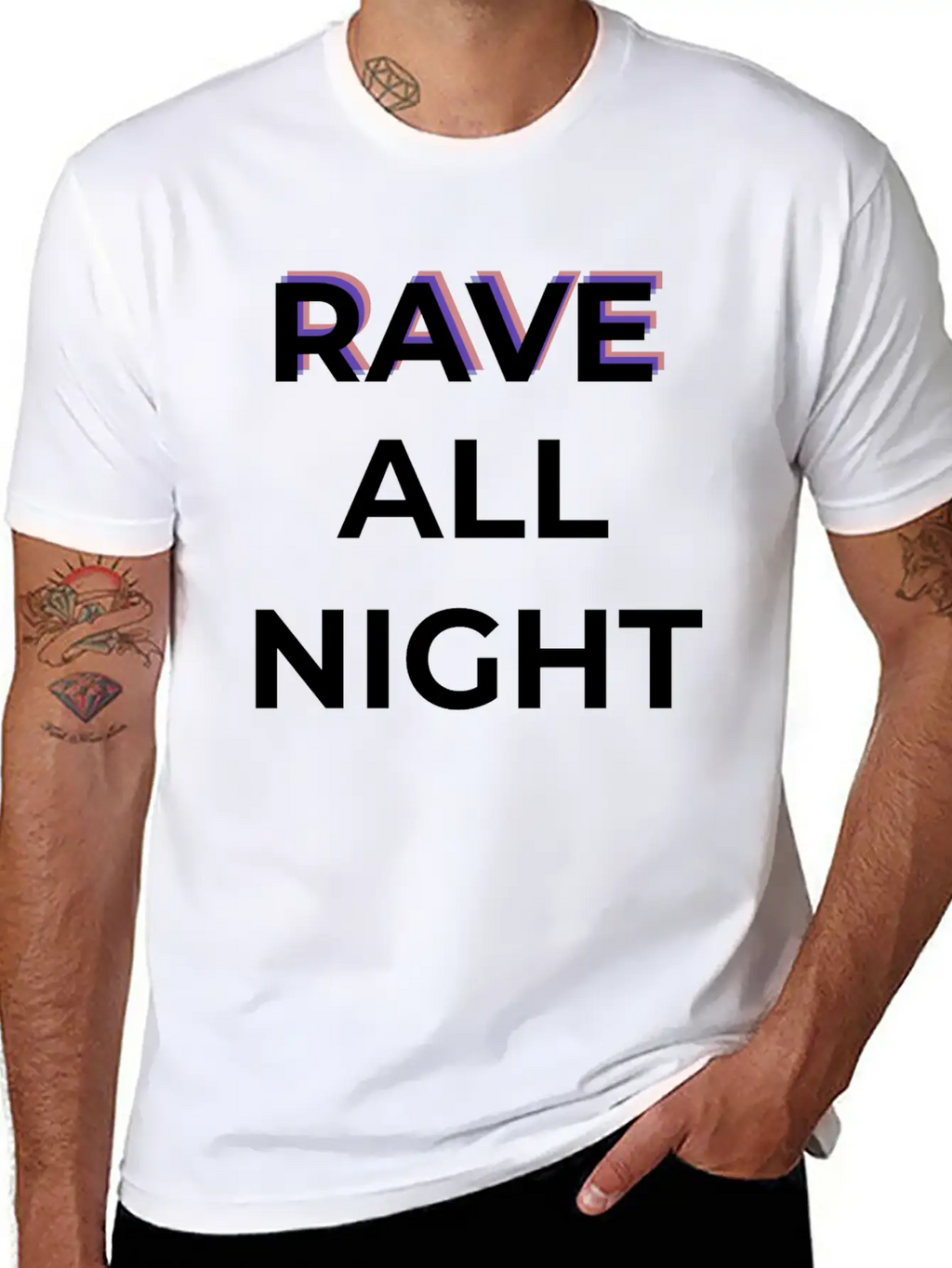 Rave All Night Classic Cotton Tee – Unisex Comfort For Any Season