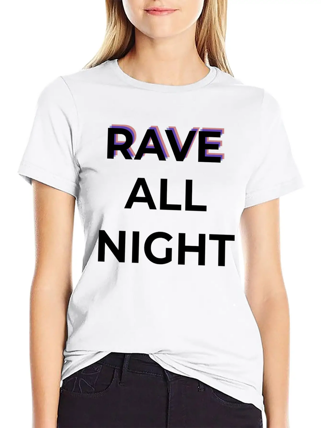 Rave All Night Classic Cotton Tee – Unisex Comfort For Any Season