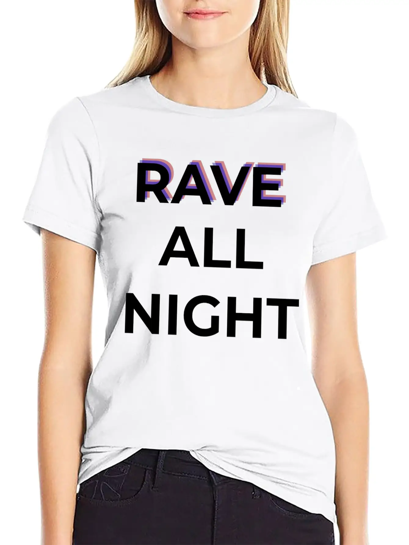 Rave All Night Classic Cotton Tee – Unisex Comfort For Any Season