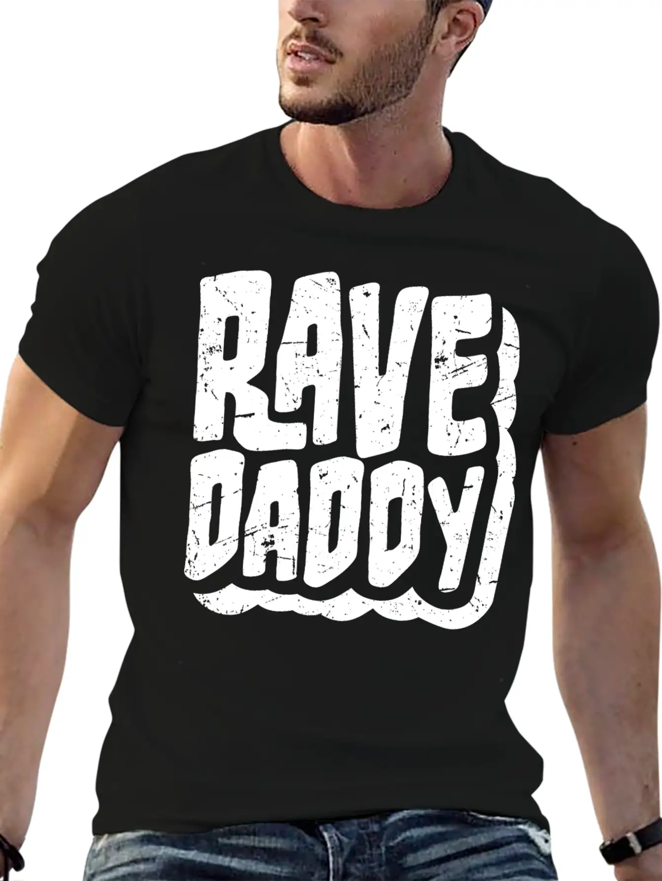 Rave Daddy EDM Techno Music Raver Party Festival Timeless Short Sleeve Tee – Comfy And Minimalist Design