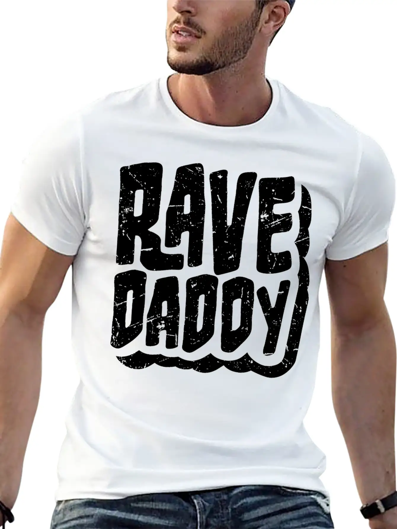 Rave Daddy EDM Techno Music Raver Party Festival Timeless Short Sleeve Tee – Comfy And Minimalist Design
