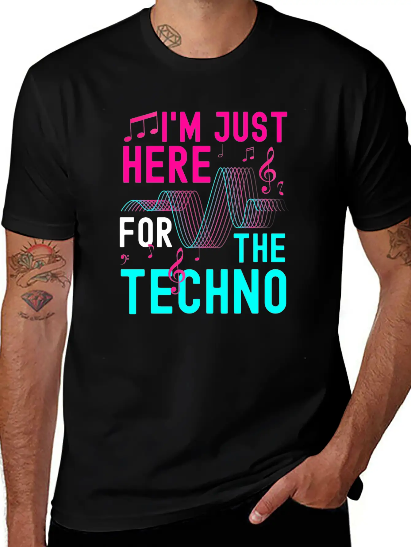 Rave Rave Music Party Energy Breathable Graphic T-Shirt – Perfect For Casual Days