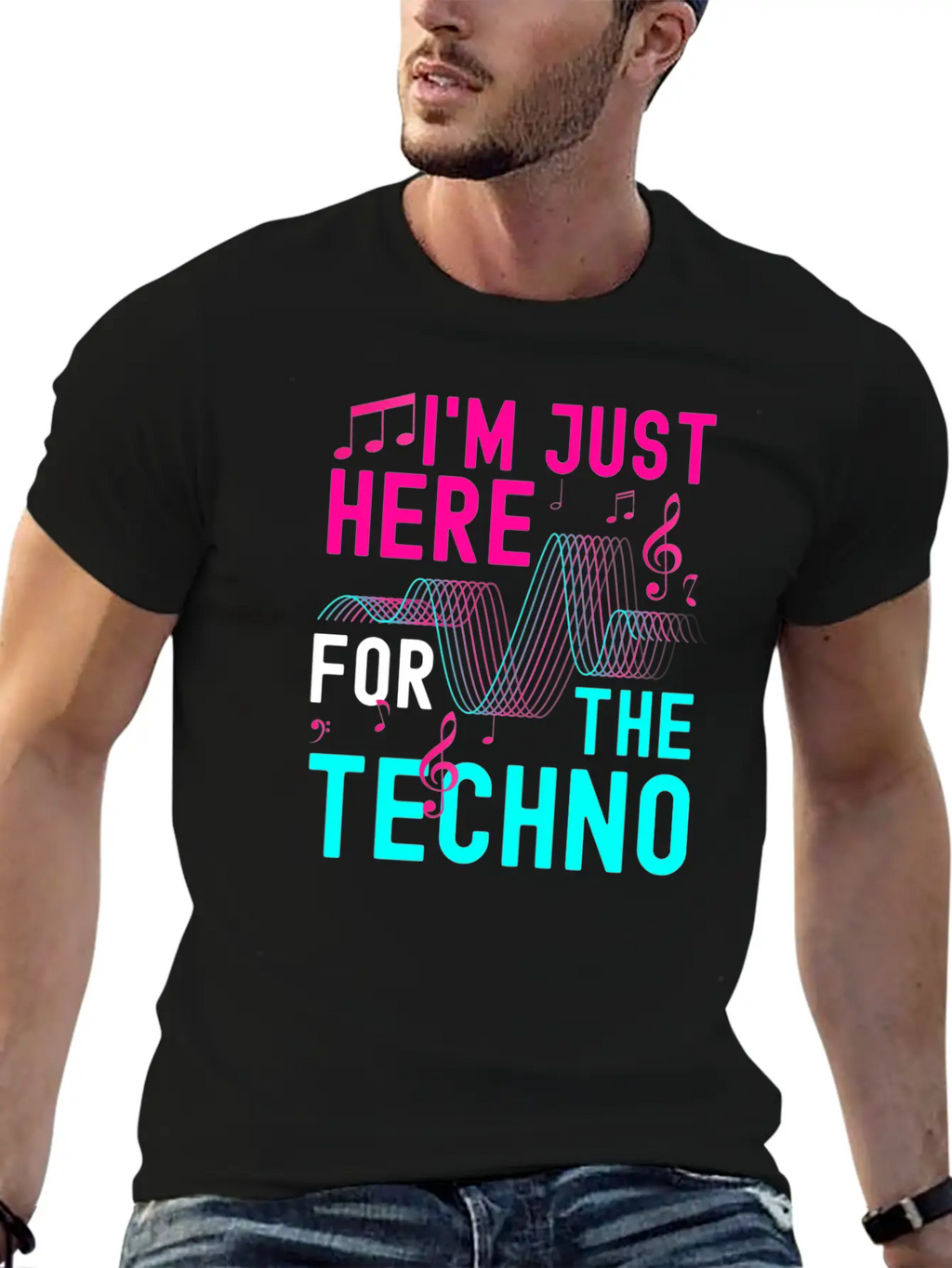Rave Rave Music Party Energy Breathable Graphic T-Shirt – Perfect For Casual Days