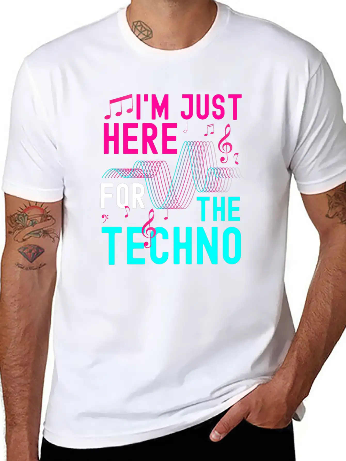 Rave Rave Music Party Energy Breathable Graphic T-Shirt – Perfect For Casual Days