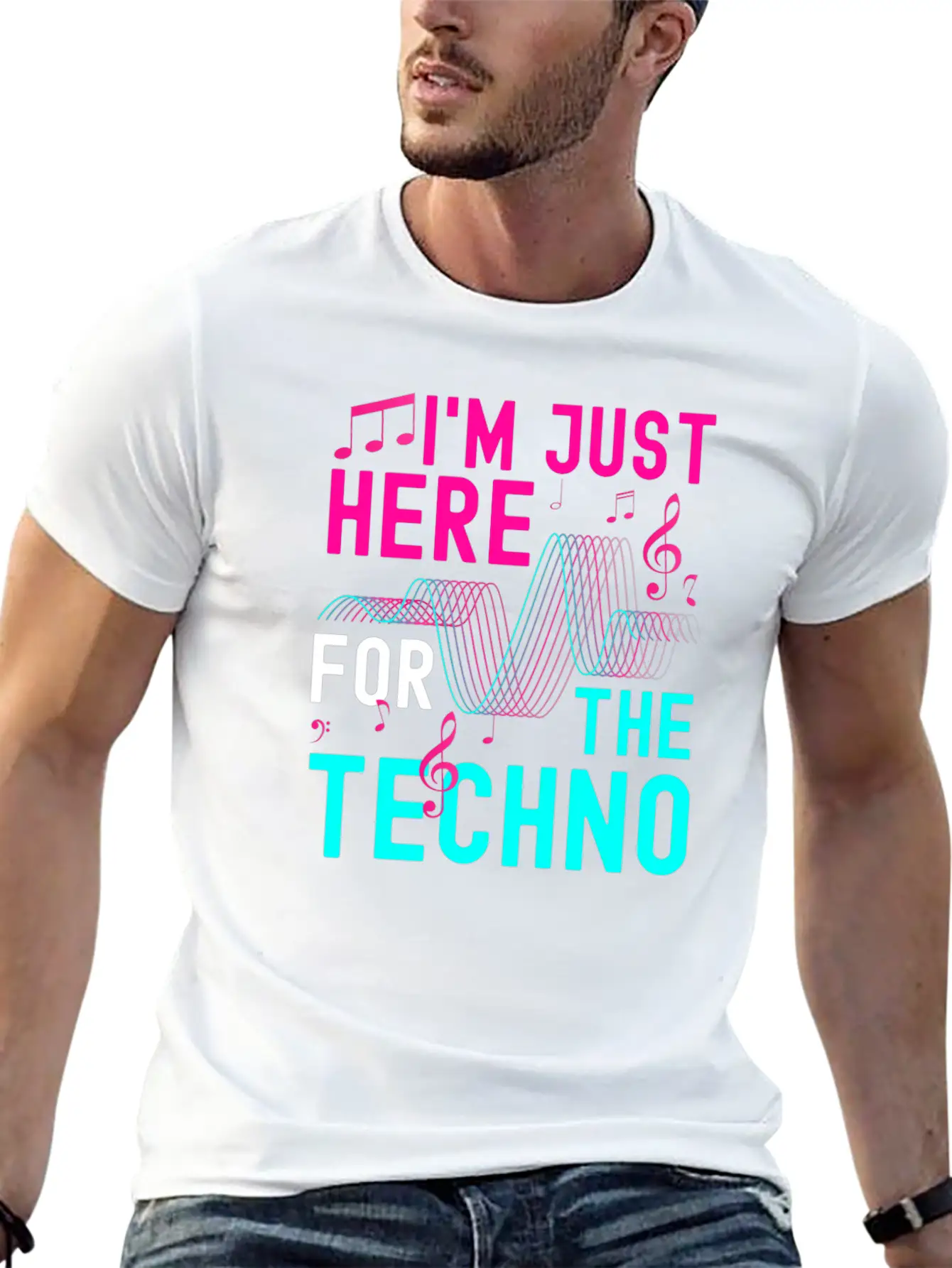 Rave Rave Music Party Energy Breathable Graphic T-Shirt – Perfect For Casual Days