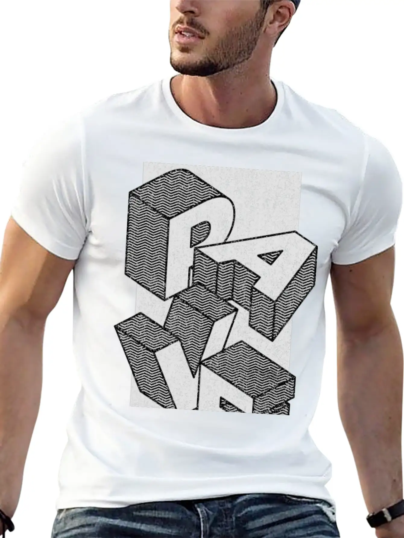 RAVE - Techno Will Never Die Breathable Soft Cotton T-Shirt – Timeless Casual Look