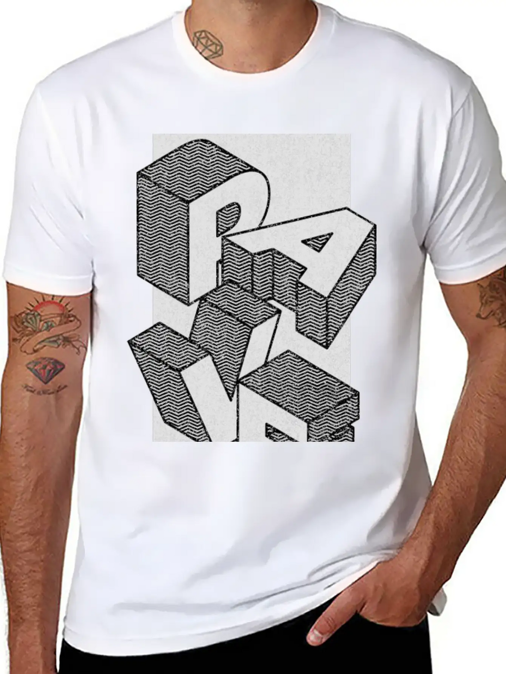 RAVE - Techno Will Never Die Breathable Soft Cotton T-Shirt – Timeless Casual Look