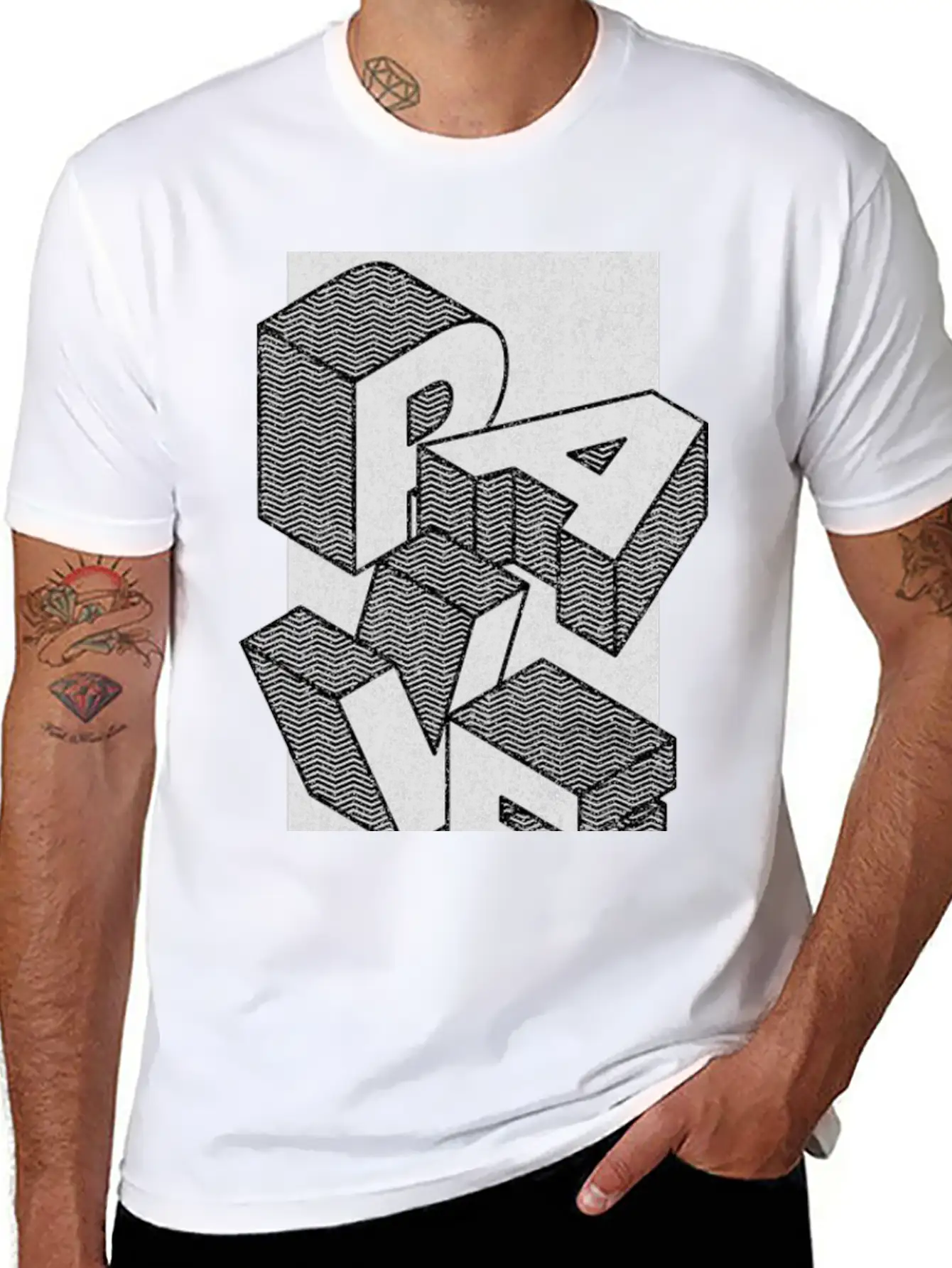 RAVE - Techno Will Never Die Breathable Soft Cotton T-Shirt – Timeless Casual Look