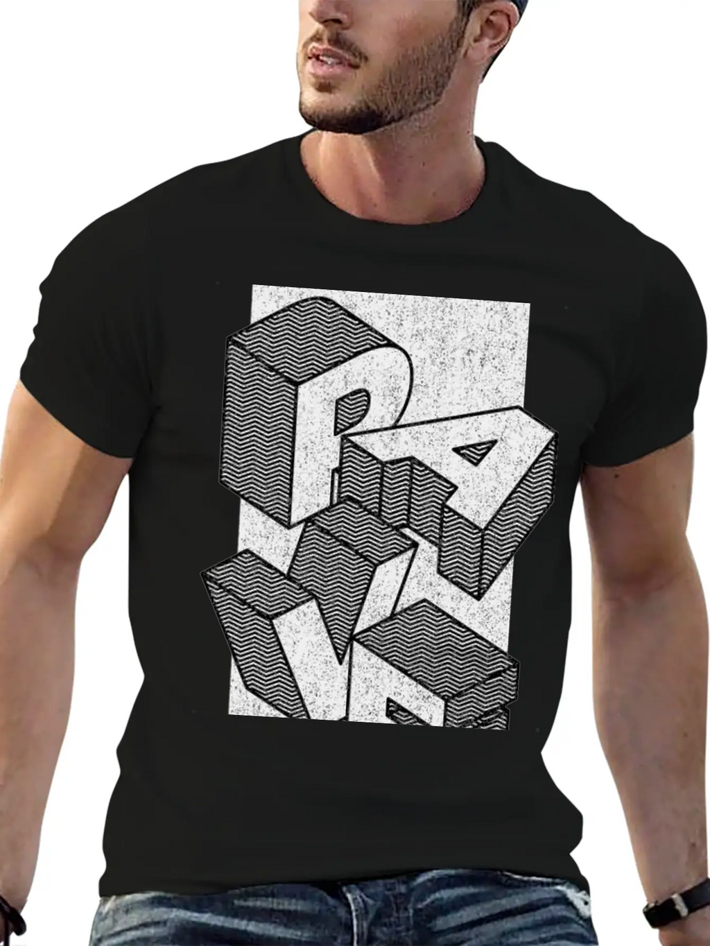 RAVE - Techno Will Never Die Breathable Soft Cotton T-Shirt – Timeless Casual Look