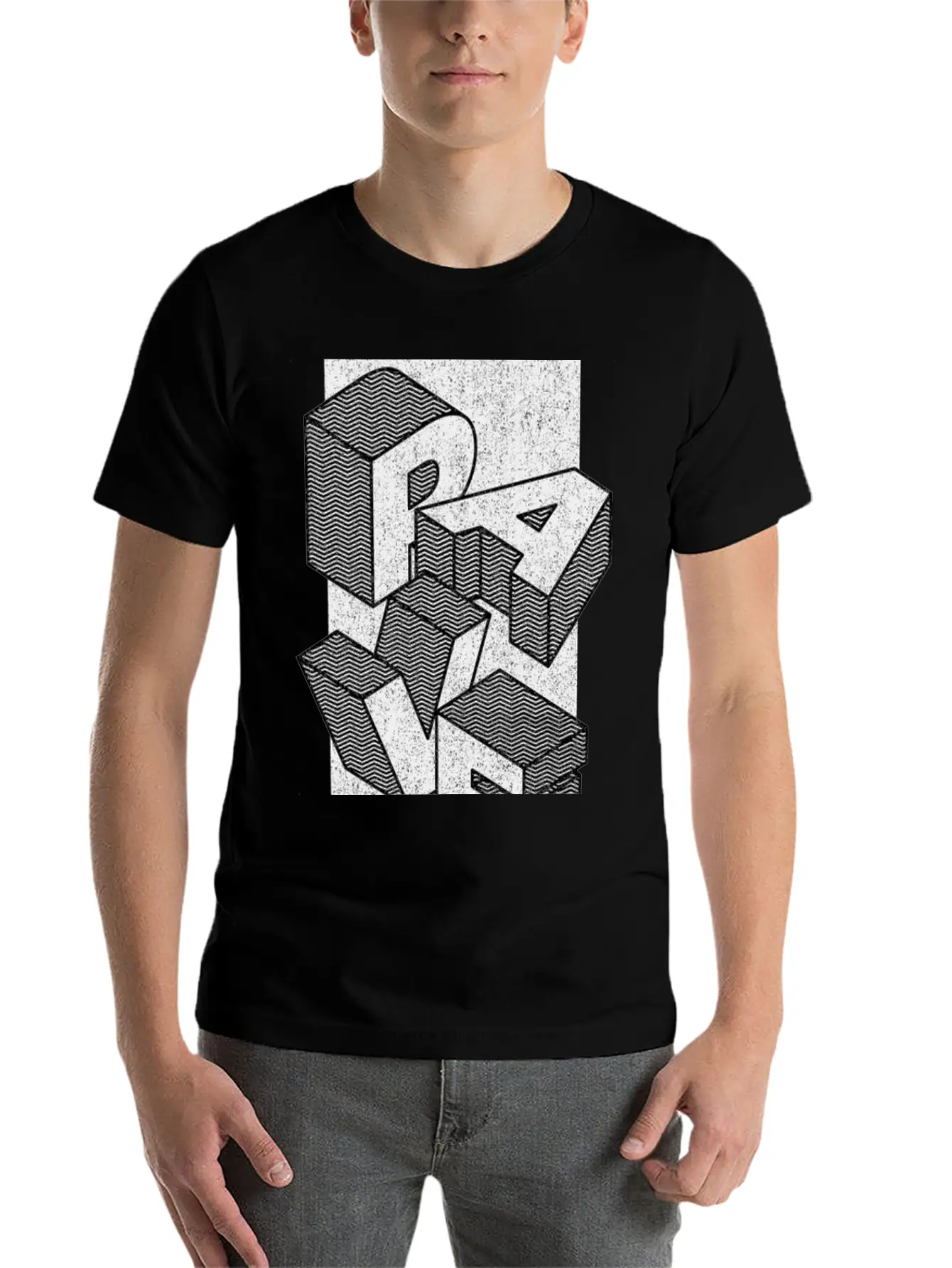 RAVE - Techno Will Never Die Breathable Soft Cotton T-Shirt – Timeless Casual Look