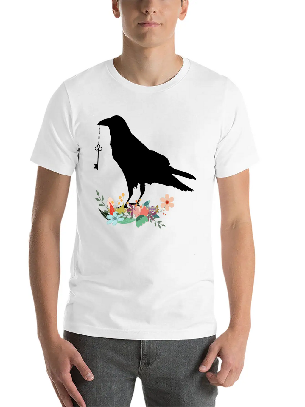 Raven Lock Breathable Graphic T-Shirt – Perfect For Casual Days