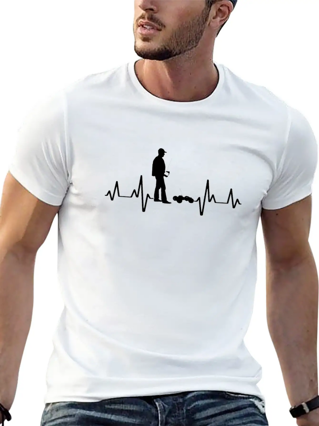 RC Car Accessories Slotcar Racing Racetrack Basic Graphic T-Shirt – Daily Comfort In Soft Cotton