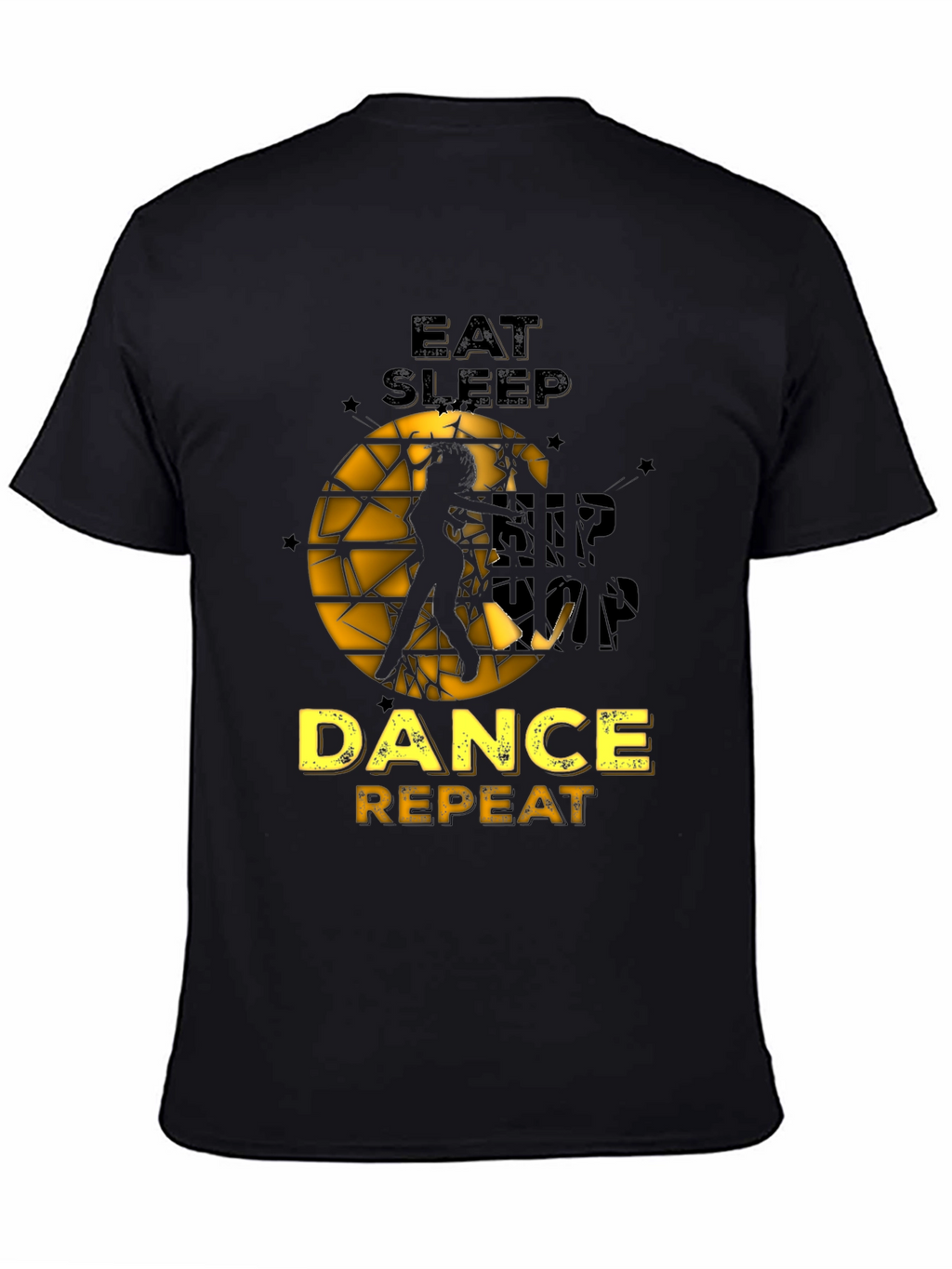 Eat Sleep Dance Repeat Black Graphic Tee