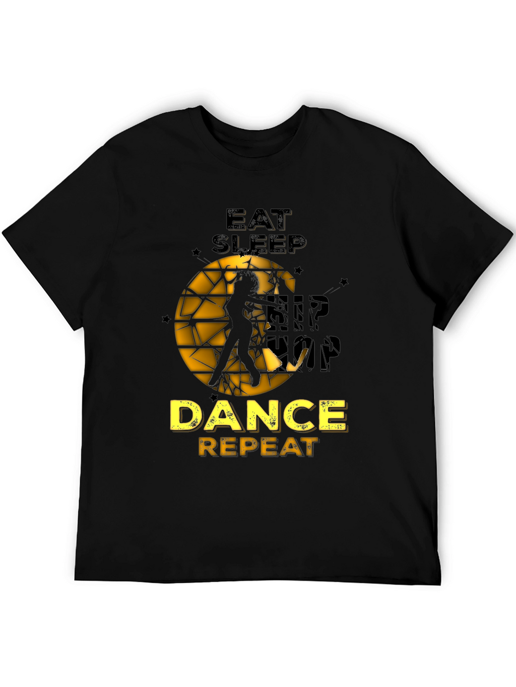 Eat Sleep Dance Repeat Black Graphic Tee