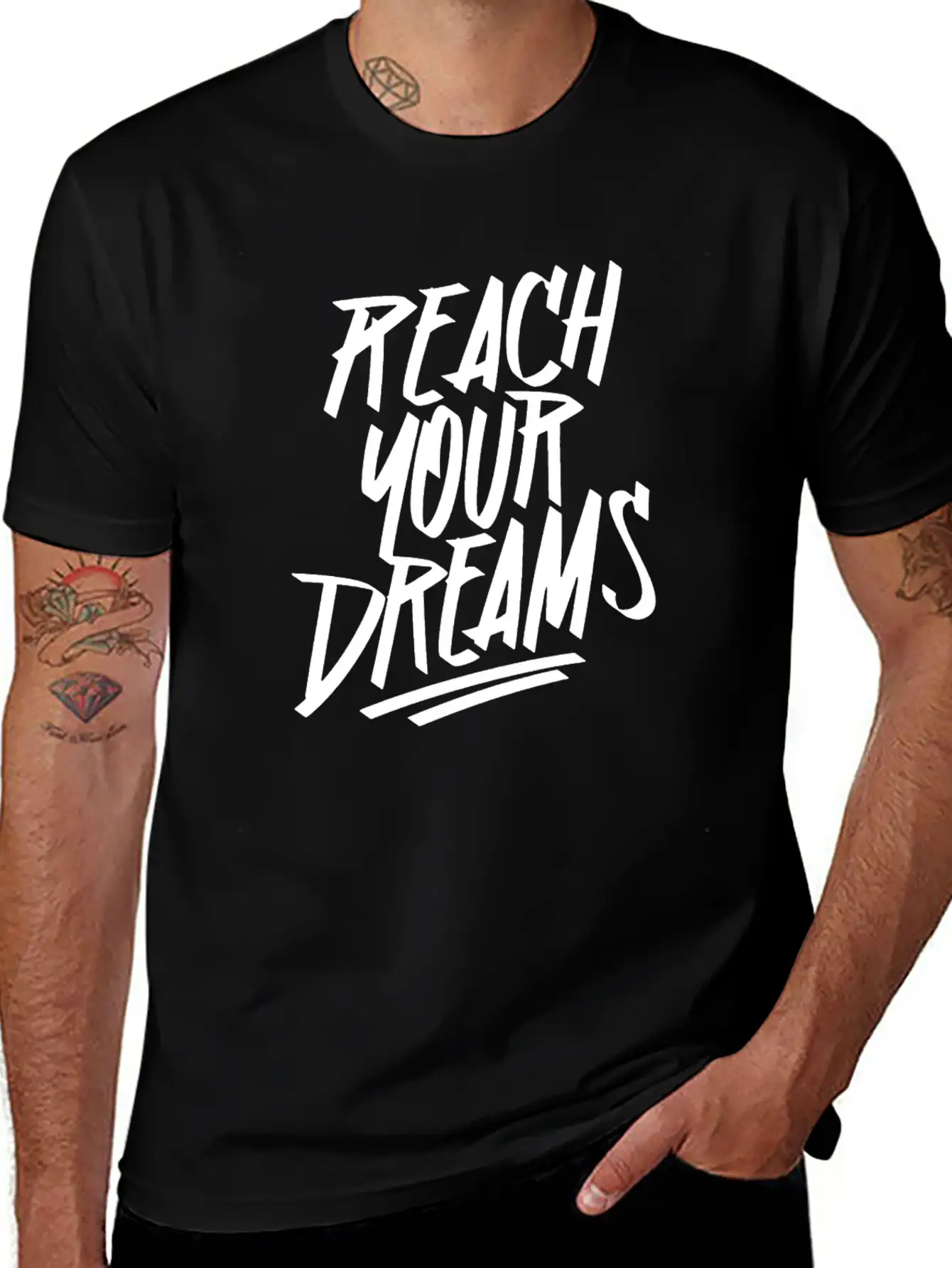 Reach Your Dream S Graffiti Timeless Short Sleeve Tee – Comfy And Minimalist Design