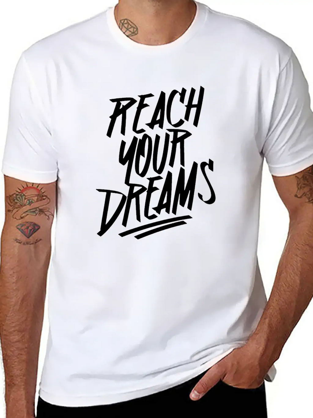 Reach Your Dream S Graffiti Timeless Short Sleeve Tee – Comfy And Minimalist Design