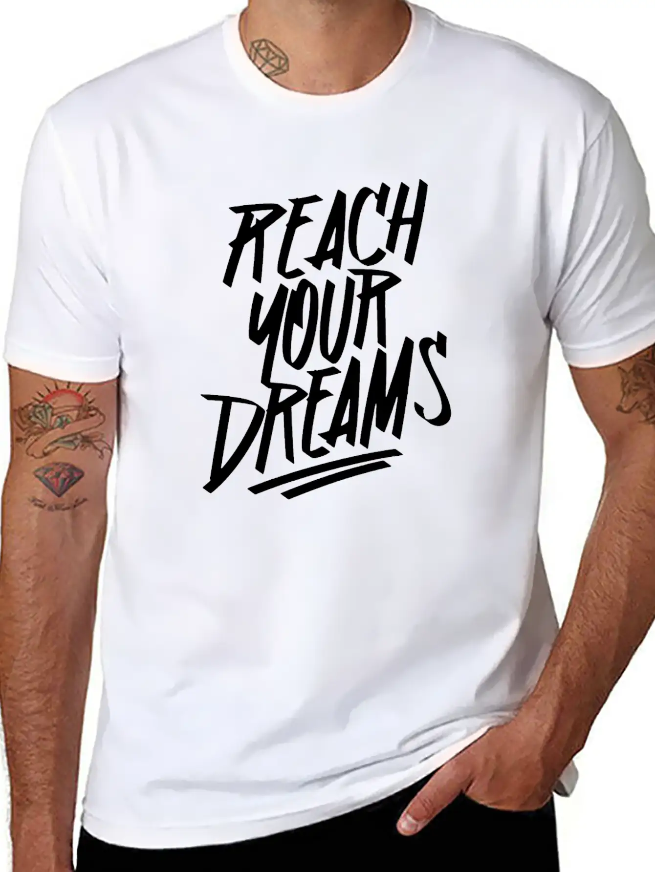 Reach Your Dream S Graffiti Timeless Short Sleeve Tee – Comfy And Minimalist Design