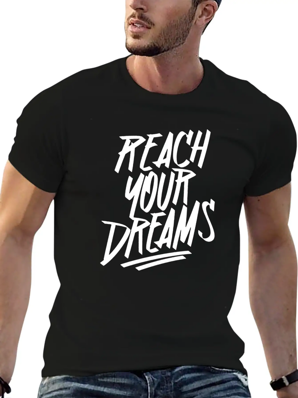 Reach Your Dream S Graffiti Timeless Short Sleeve Tee – Comfy And Minimalist Design