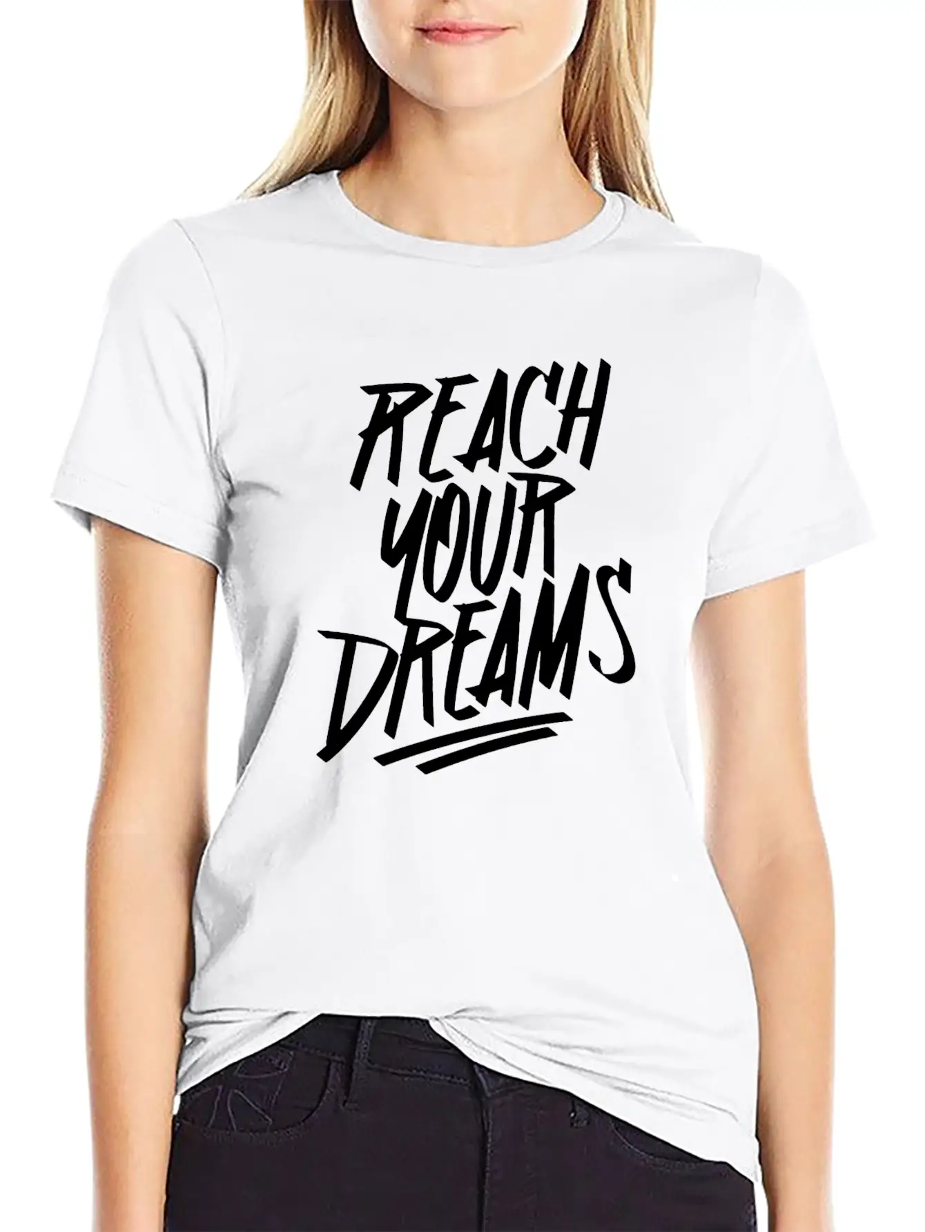 Reach Your Dream S Graffiti Timeless Short Sleeve Tee – Comfy And Minimalist Design
