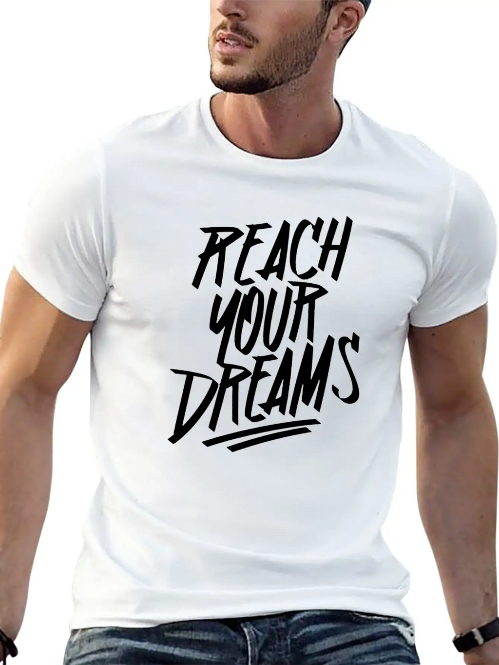 Reach Your Dream S Graffiti Timeless Short Sleeve Tee – Comfy And Minimalist Design