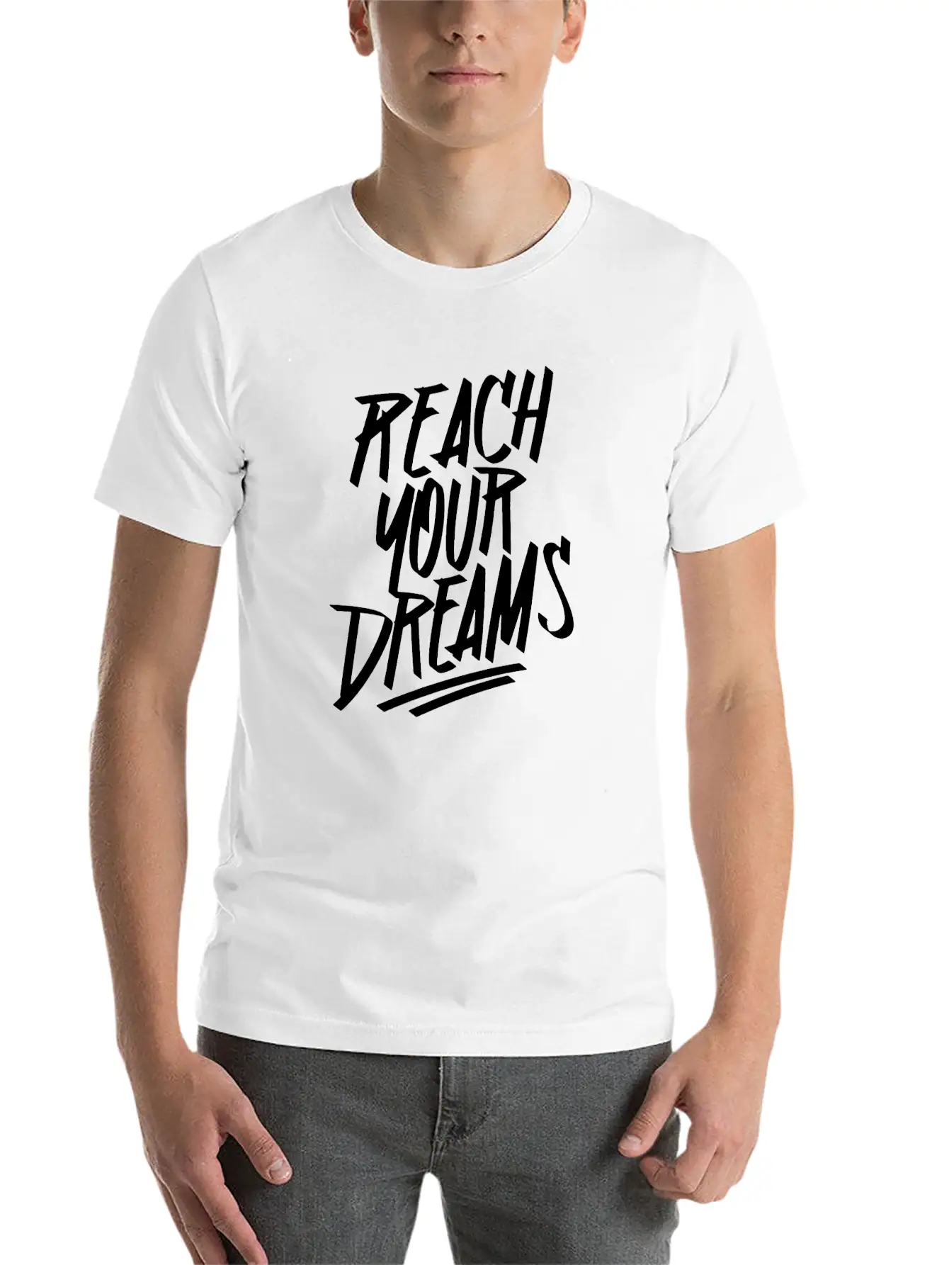 Reach Your Dream S Graffiti Timeless Short Sleeve Tee – Comfy And Minimalist Design