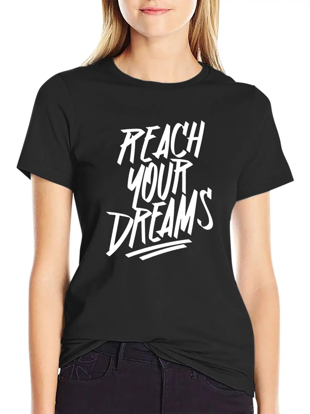 Reach Your Dream S Graffiti Timeless Short Sleeve Tee – Comfy And Minimalist Design