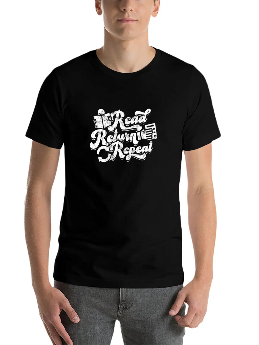 Read Return Repeat - Reading Lovers Breathable Graphic T-Shirt – Perfect For Casual Days
