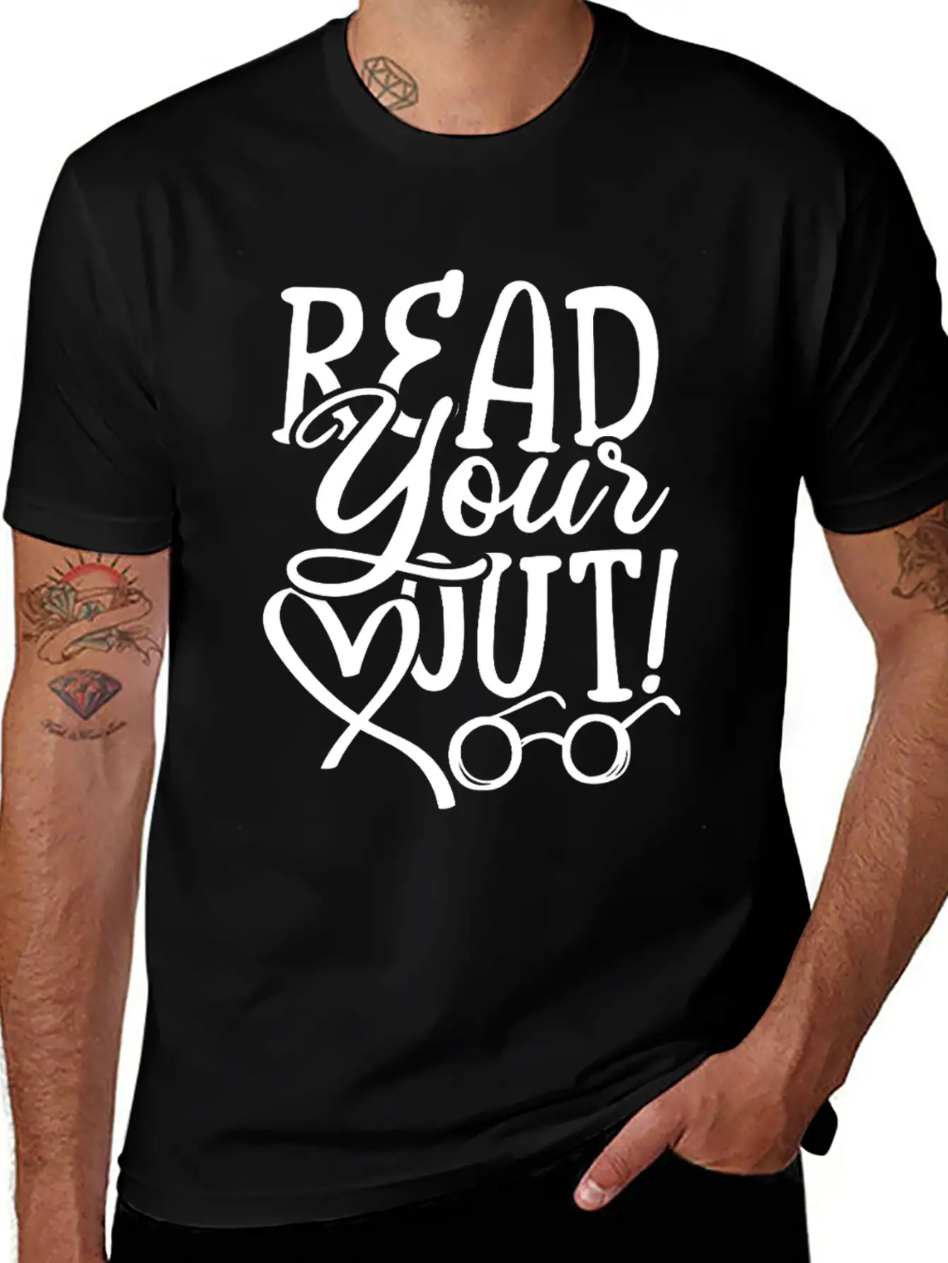 Read Your Heart Out Breathable Soft Cotton T-Shirt – Timeless Casual Look