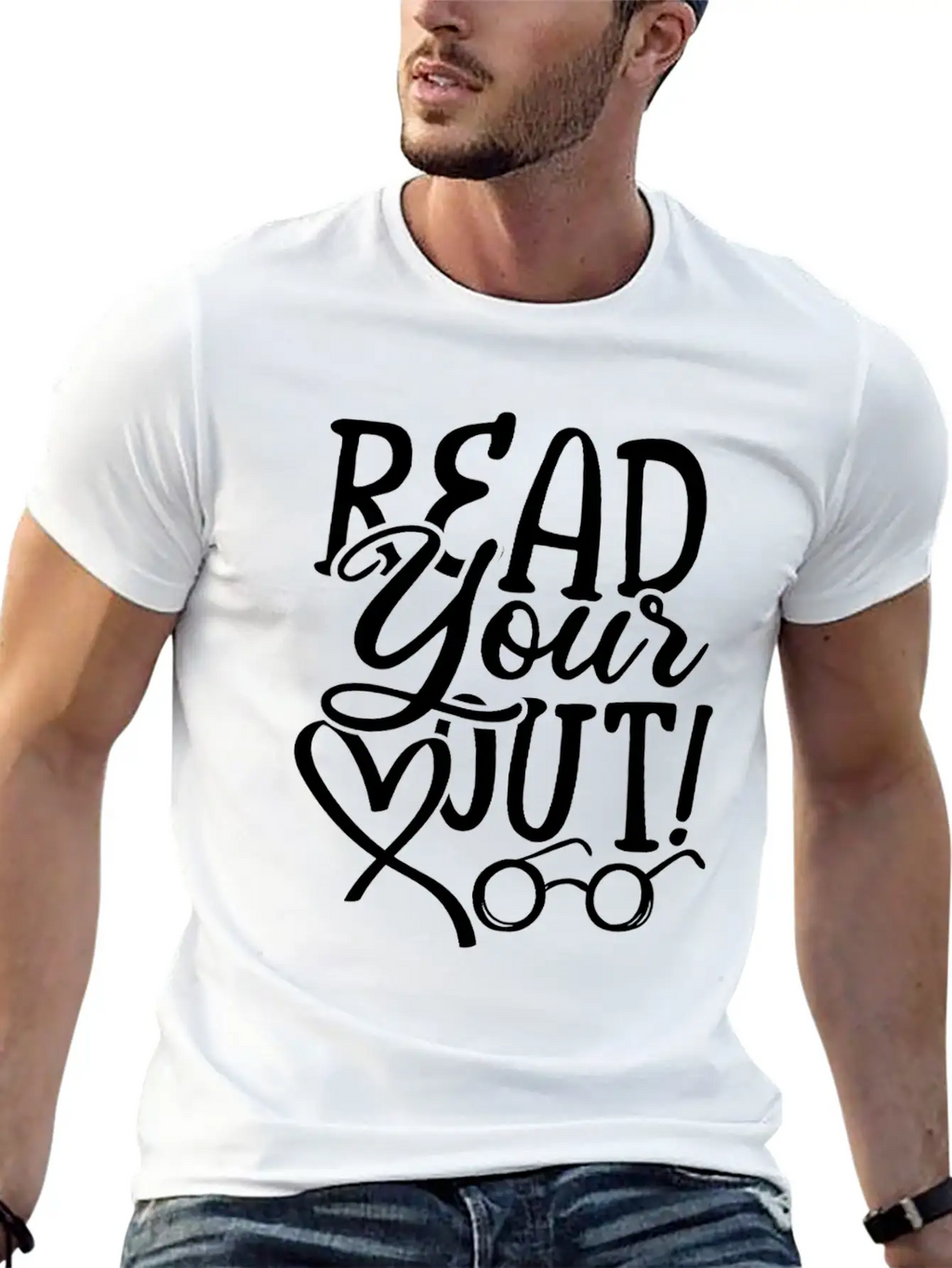 Read Your Heart Out Breathable Soft Cotton T-Shirt – Timeless Casual Look