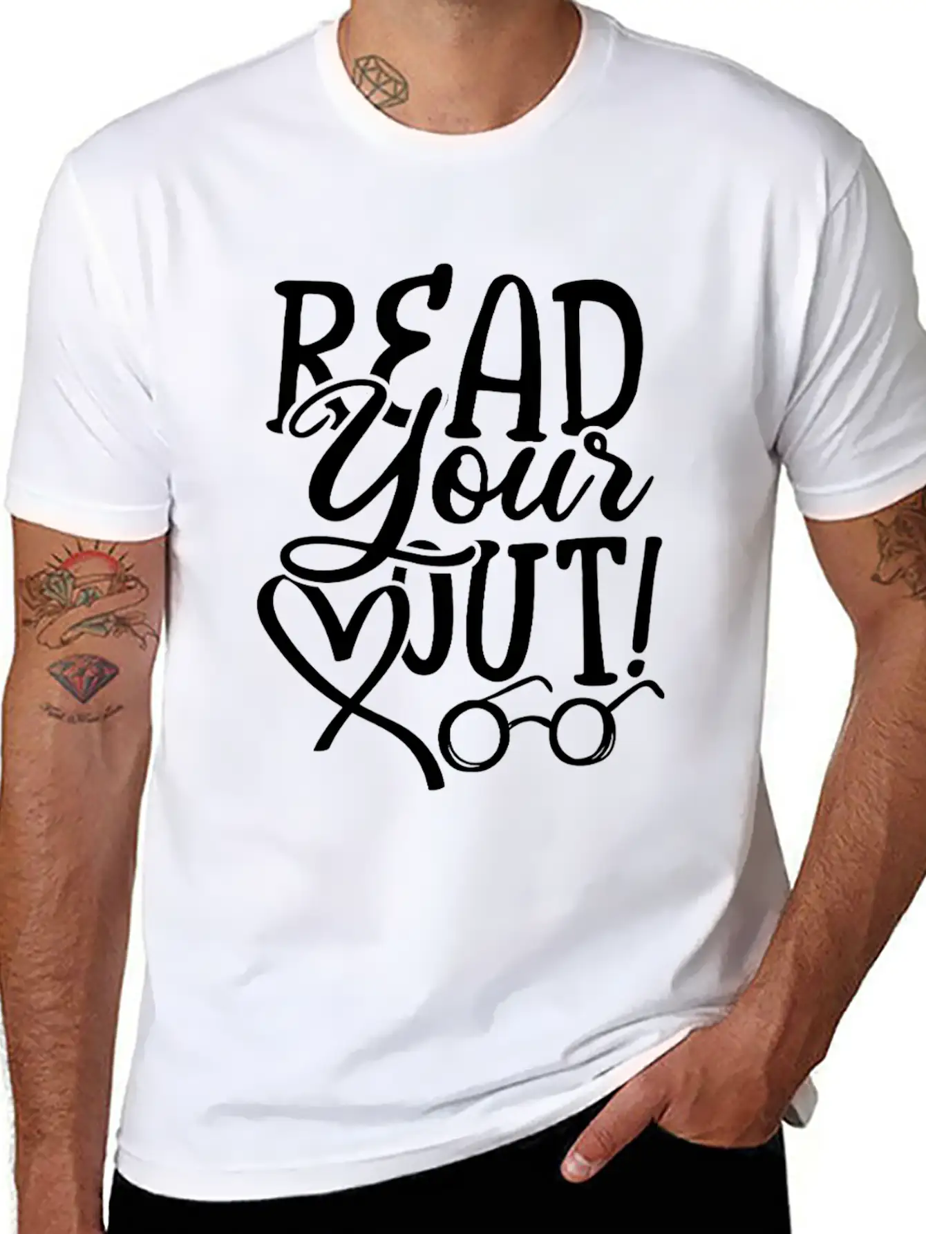 Read Your Heart Out Breathable Soft Cotton T-Shirt – Timeless Casual Look
