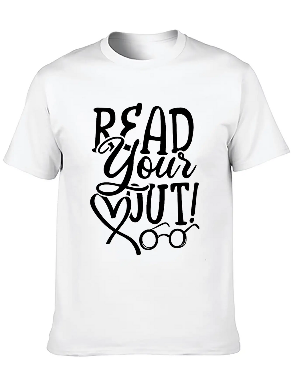 Read Your Heart Out Breathable Soft Cotton T-Shirt – Timeless Casual Look