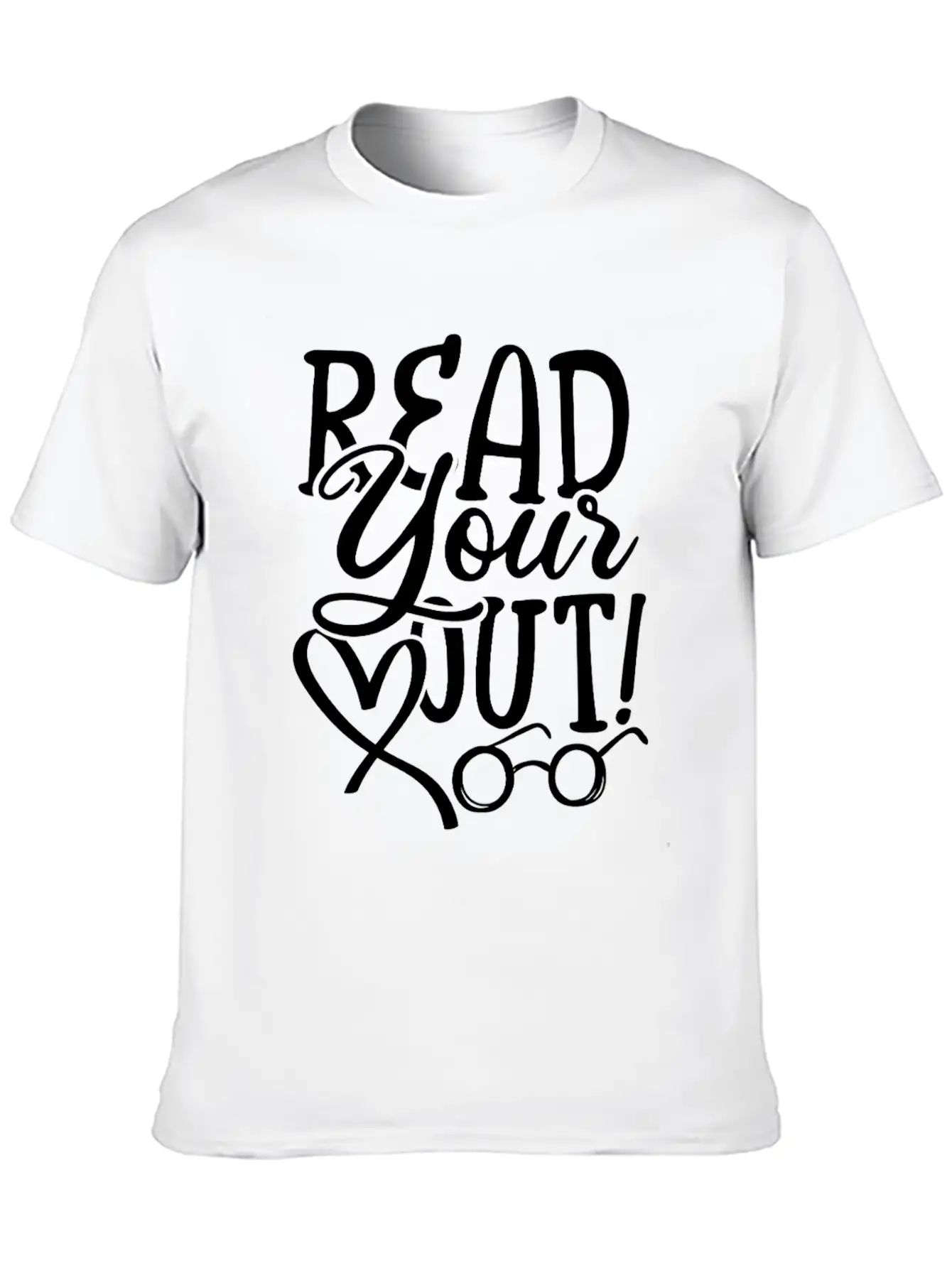 Read Your Heart Out Breathable Soft Cotton T-Shirt – Timeless Casual Look