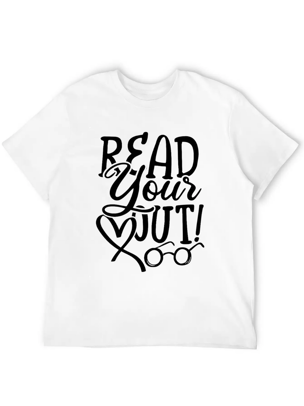 Read Your Heart Out Breathable Soft Cotton T-Shirt – Timeless Casual Look