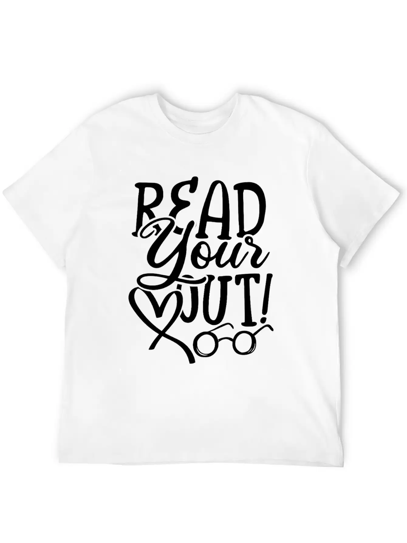 Read Your Heart Out Breathable Soft Cotton T-Shirt – Timeless Casual Look