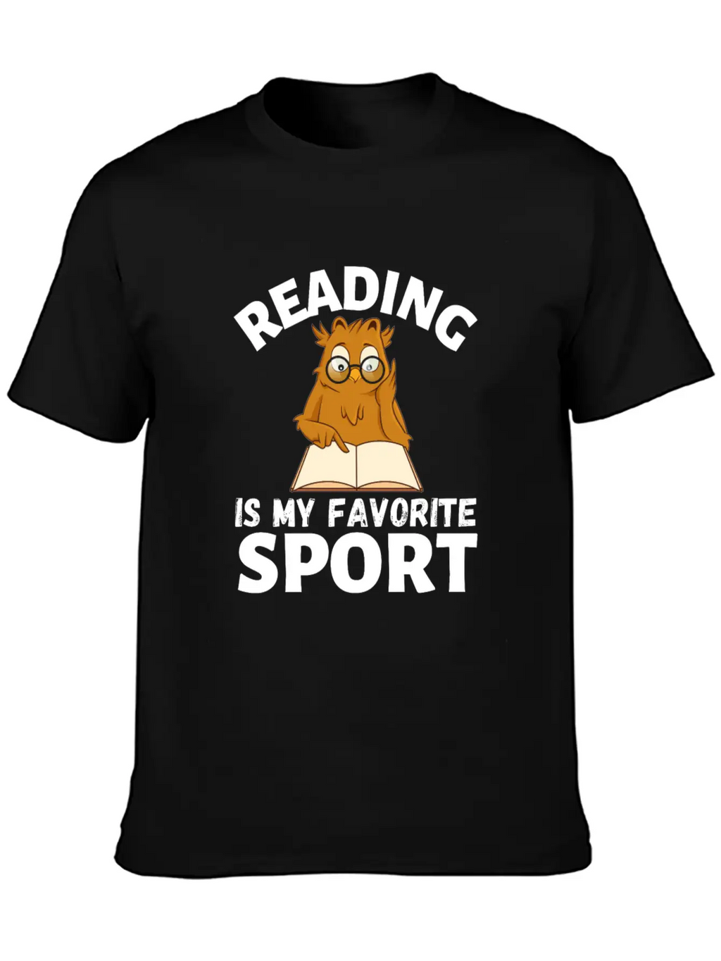 Reading Is My Favorite Sport. Owl Is Reading Timeless Short Sleeve Tee – Comfy And Minimalist Design