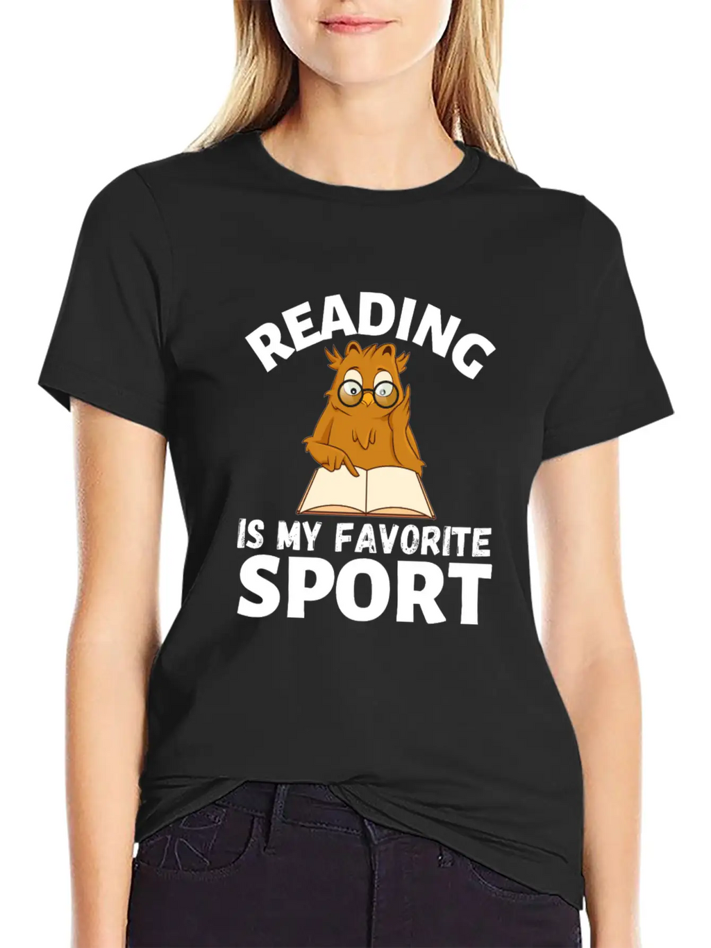 Reading Is My Favorite Sport. Owl Is Reading Timeless Short Sleeve Tee – Comfy And Minimalist Design