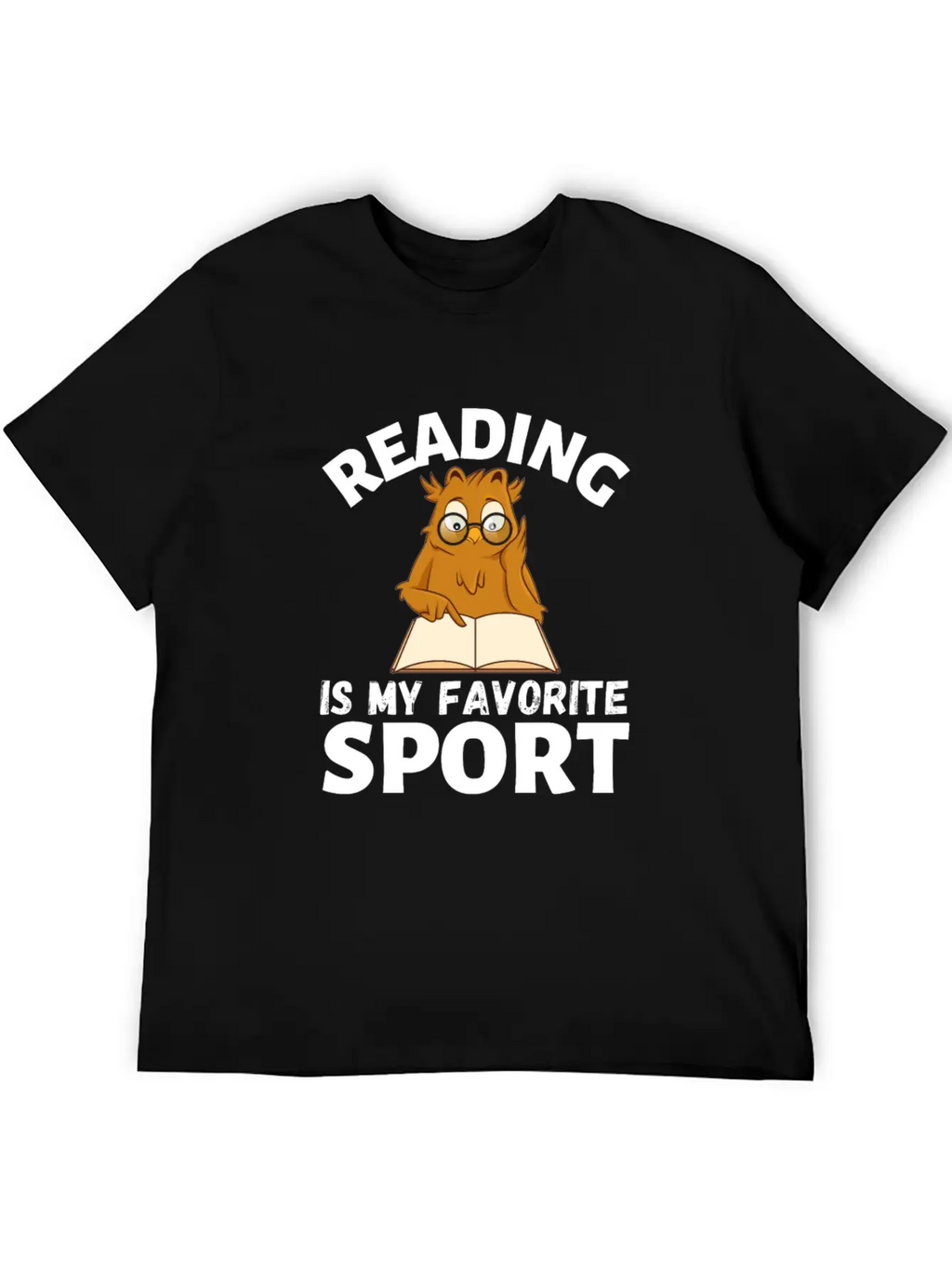 Reading Is My Favorite Sport. Owl Is Reading Timeless Short Sleeve Tee – Comfy And Minimalist Design