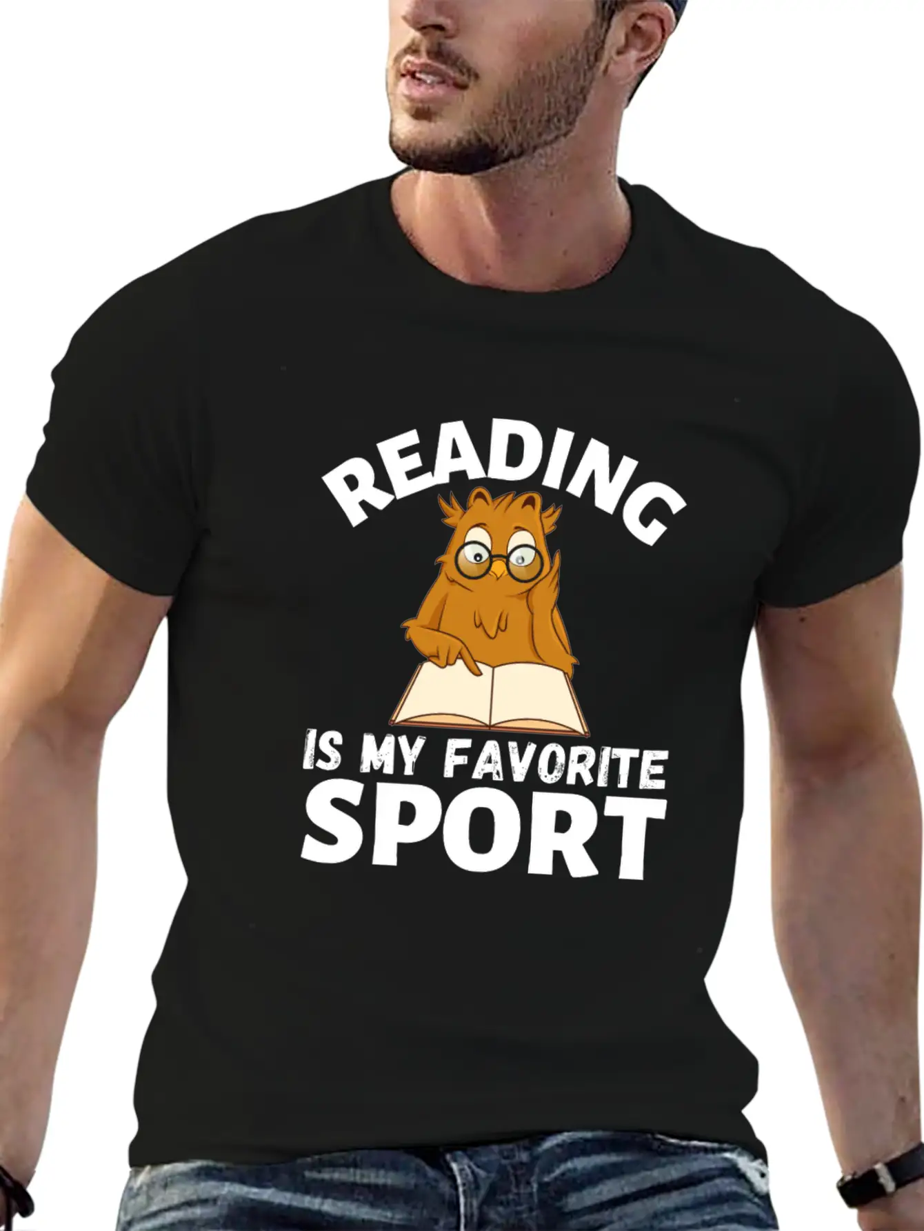 Reading Is My Favorite Sport. Owl Is Reading Timeless Short Sleeve Tee – Comfy And Minimalist Design