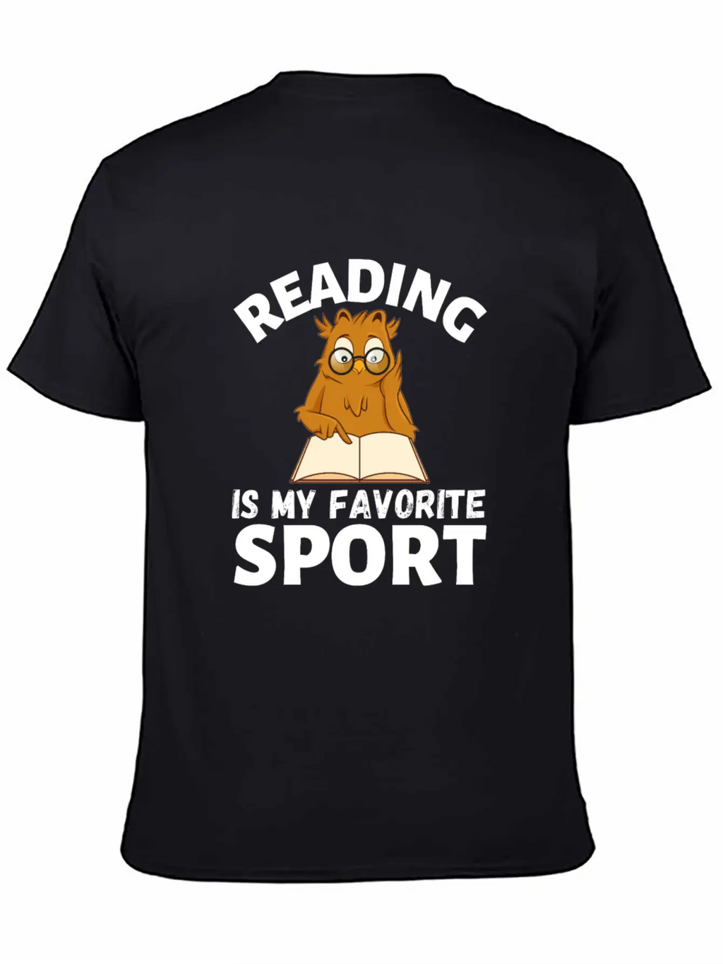 Reading Is My Favorite Sport. Owl Is Reading Timeless Short Sleeve Tee – Comfy And Minimalist Design