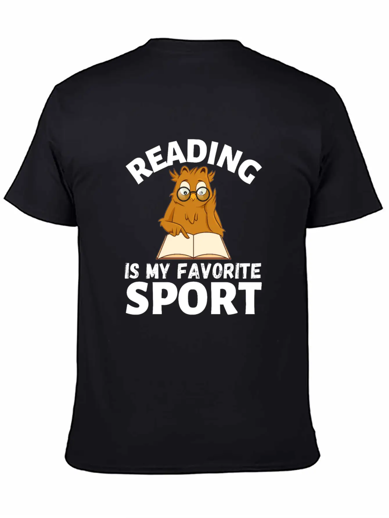 Reading Is My Favorite Sport. Owl Is Reading Timeless Short Sleeve Tee – Comfy And Minimalist Design
