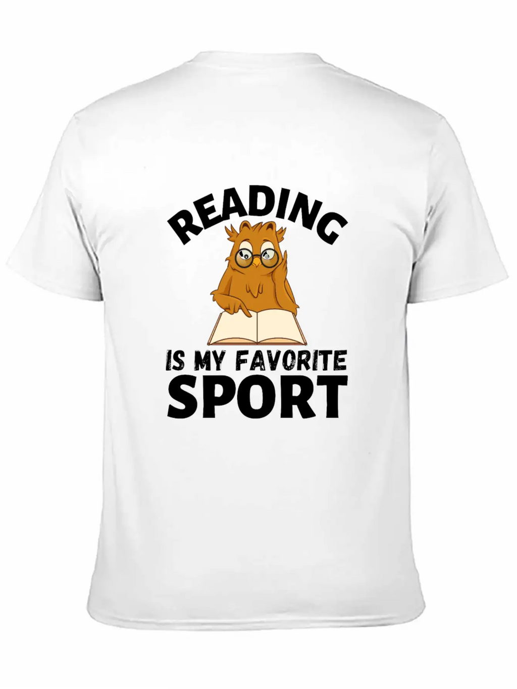 Reading Is My Favorite Sport. Owl Is Reading Timeless Short Sleeve Tee – Comfy And Minimalist Design